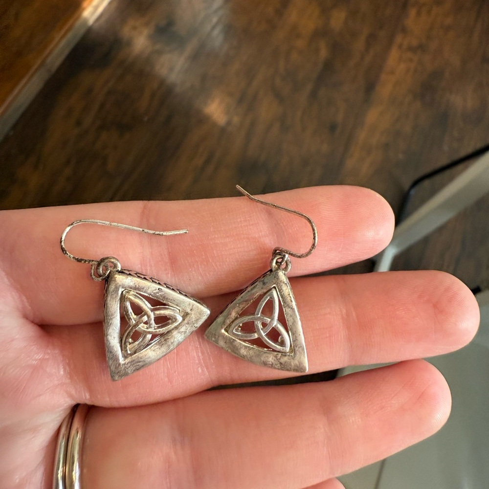 Celtic knot earrings